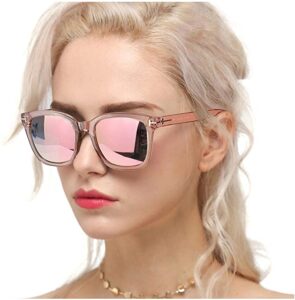 Myiaur Fashion Sunglasses for Women Polarized Driving Anti Glare